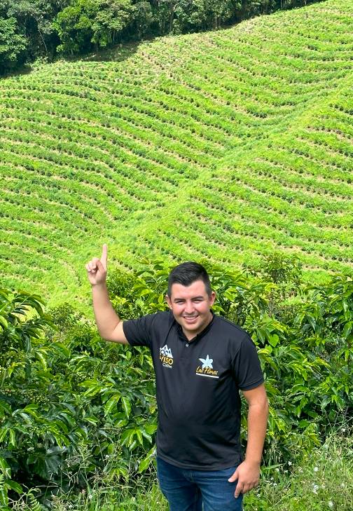 Jhoan Vergara on his Coffee Farm