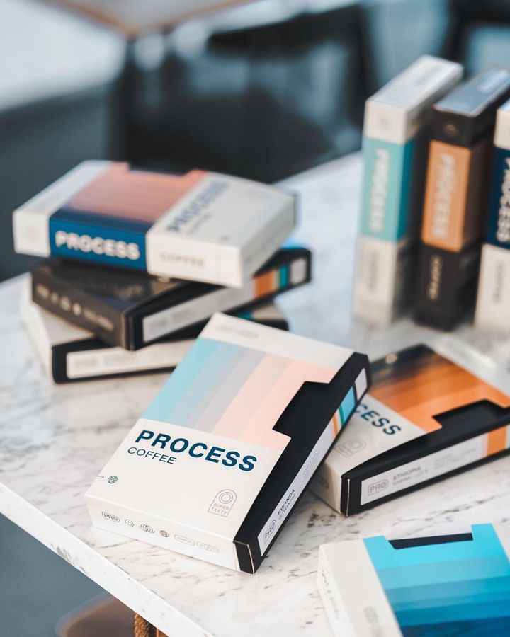 Process coffee packaging